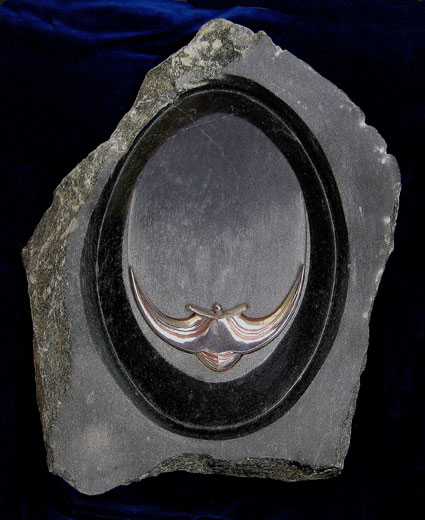 HAWKING - 2003 - Indian soapstone, mokumé gané (Japanese silversmithing technique) - 35:25 cm, not for sale